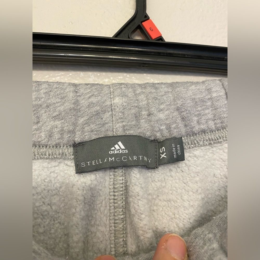Adidas X Stella McCartney Sweat pants gray lounge wear organic cotton blend XS - Picture 8 of 11
